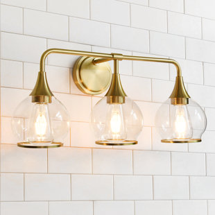 gold brass bathroom light fixtures